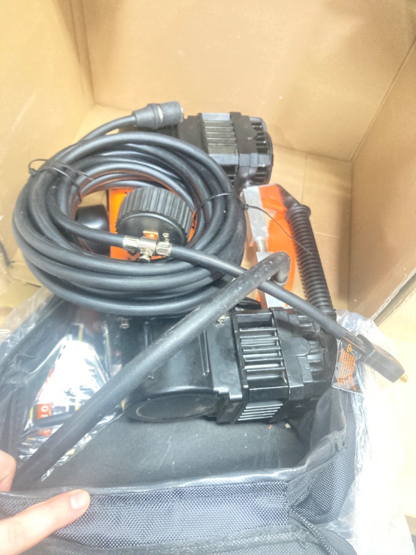 Photo 1 of ALL-TOP Air Compressor Kit, Dual Cylinder 12V Portable Inflator 12.35 ft³/Min, Offroad Air Compressor Pump for Truck Tires, Heavy Duty Max 150 PSI for 4x4 Vehicle & RV