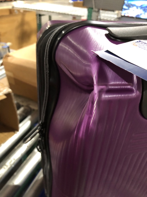 Photo 2 of AMERICAN TOURISTER Stratum XLT Expandable Hardside Luggage with Spinner Wheels, Power Plum, Carry-On 21-Inch Carry-On 21-Inch Power Plum