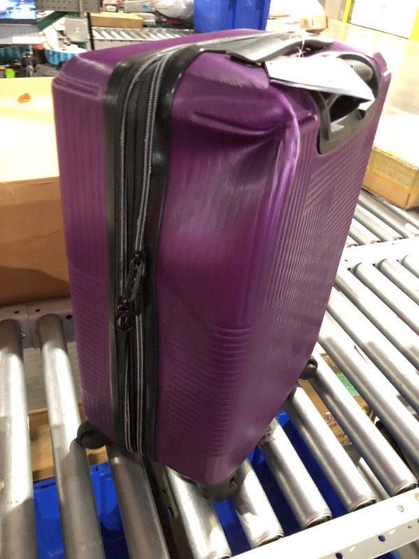 Photo 3 of AMERICAN TOURISTER Stratum XLT Expandable Hardside Luggage with Spinner Wheels, Power Plum, Carry-On 21-Inch Carry-On 21-Inch Power Plum