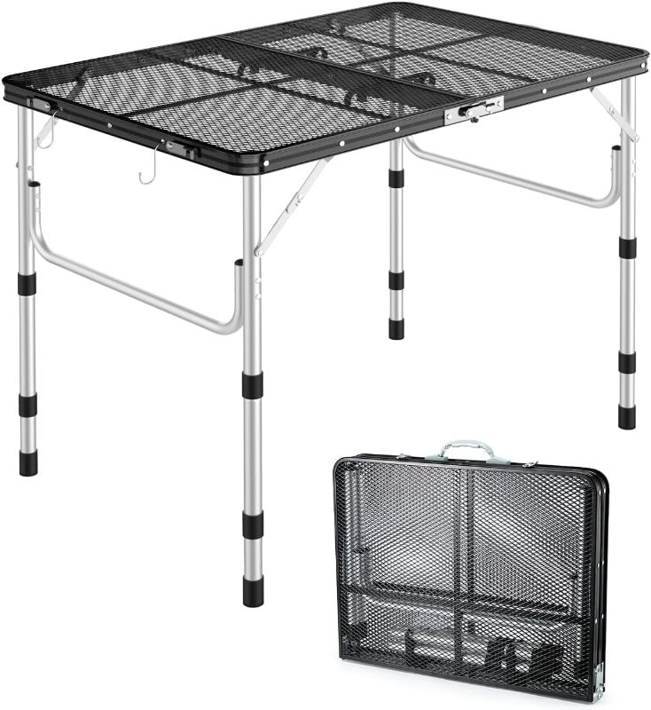 Photo 1 of (READ FULL POST) Sportneer Grill Table for Outside, 18" x 24" (Black)
