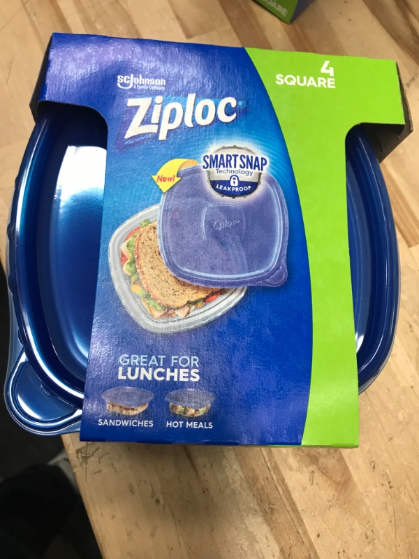 Photo 1 of Ziploc Container Sm Square 4Ct,