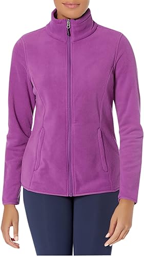 Photo 1 of Amazon Essentials Women's Classic-Fit Full-Zip Polar Soft Fleece Jacket (Available in Plus Size) Recycled Polyester PURPLE  X-Small