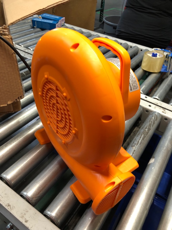 Photo 2 of ***USED - POWERS ON - UNABLE TO TEST FURTHER - SEE PICTURES***
Inflatable House Blower IPX4 Air Blower for Inflatables, ETL, GFCI Plug, Perfect for Inflatable Bouncer Blower, Jumper, Bouncy Castle Orange