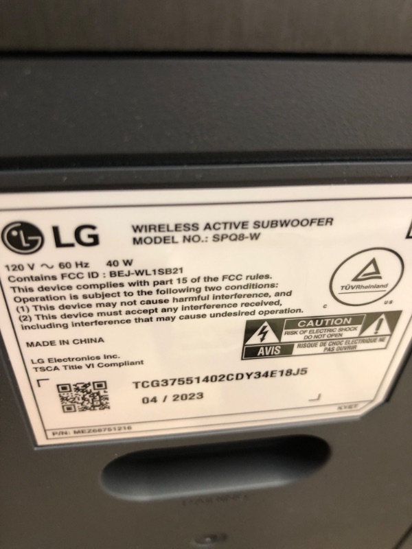 Photo 9 of (READ FULL POST) LG Sound Bar with Surround Speakers S95QR - 9.1.5 Channel, 810 Watts Output, Home Theater Audio with Dolby Atmos, DTS:X, and IMAX Enhanced, Black
