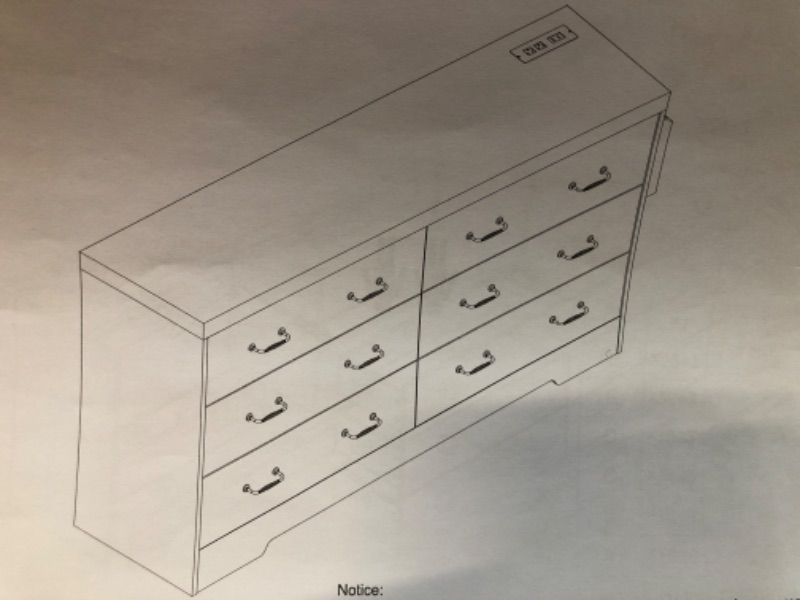 Photo 1 of 6 drawer shelf with 2 plugs and 2 usb plug ins