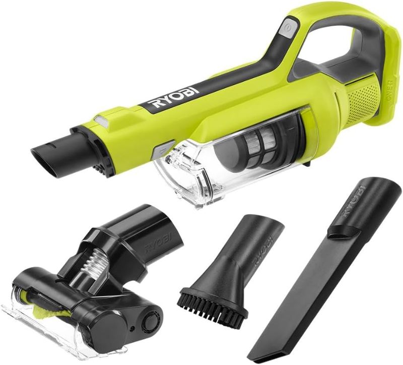 Photo 1 of **MISSING PARTS READ NOTES**
RYOBI ONE+ 18V Cordless Hand Vacuum with Powered Brush (Tool Only) Black Green (PCL700B) (Renewed)
