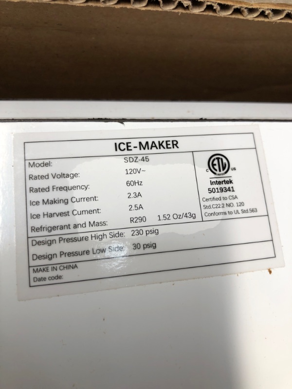 Photo 2 of *********READ DESCRIPTION  Ice Maker 