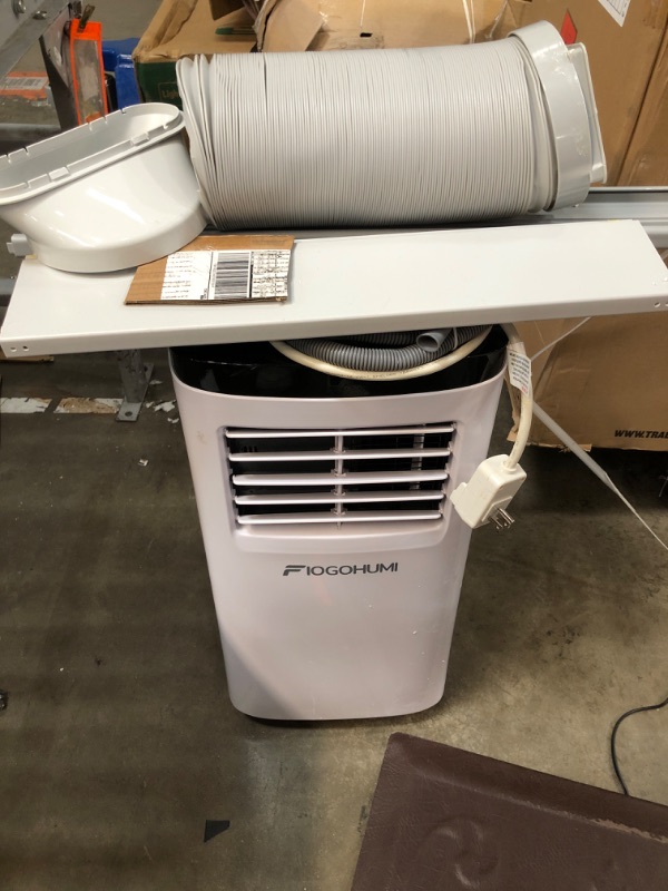 Photo 3 of 12,000 BTU Portable Air Conditioner Cools Up to 500 Sq.Ft, 3-IN-1 Energy Efficient Portable AC Unit with Remote Control & Installation Kits for Large Room, Campervan, Office, Temporary Space