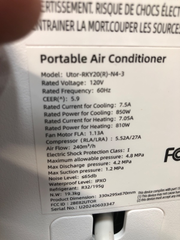 Photo 4 of air conditioner unsure brand 