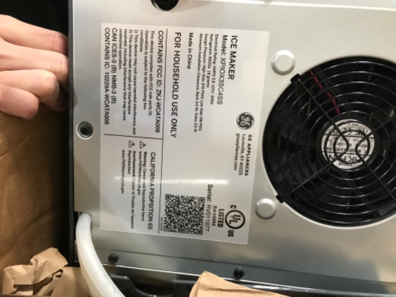Photo 1 of **Parts Only** GE Profile Opal 2.0 XL with 1 Gallon Tank, Chewable Crunchable Countertop Nugget Ice Maker, Scoop included, 38 lbs in 24 hours, Pellet Ice Machine with WiFi & Smart Connected, Stainless Steel Opal 2.0 + XL Side Tank Stainless Steel