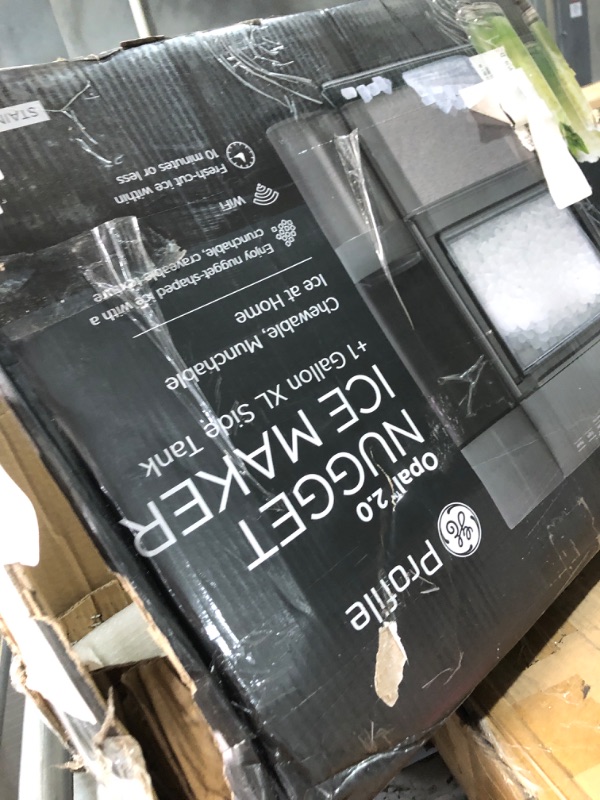 Photo 2 of **PARTS ONLY*** GE Profile Opal 2.0 XL with 1 Gallon Tank, Chewable Crunchable Countertop Nugget Ice Maker, Scoop included, 38 lbs in 24 hours, Pellet Ice Machine with WiFi & Smart Connected, Stainless Steel Opal 2.0 + XL Side Tank Stainless Steel