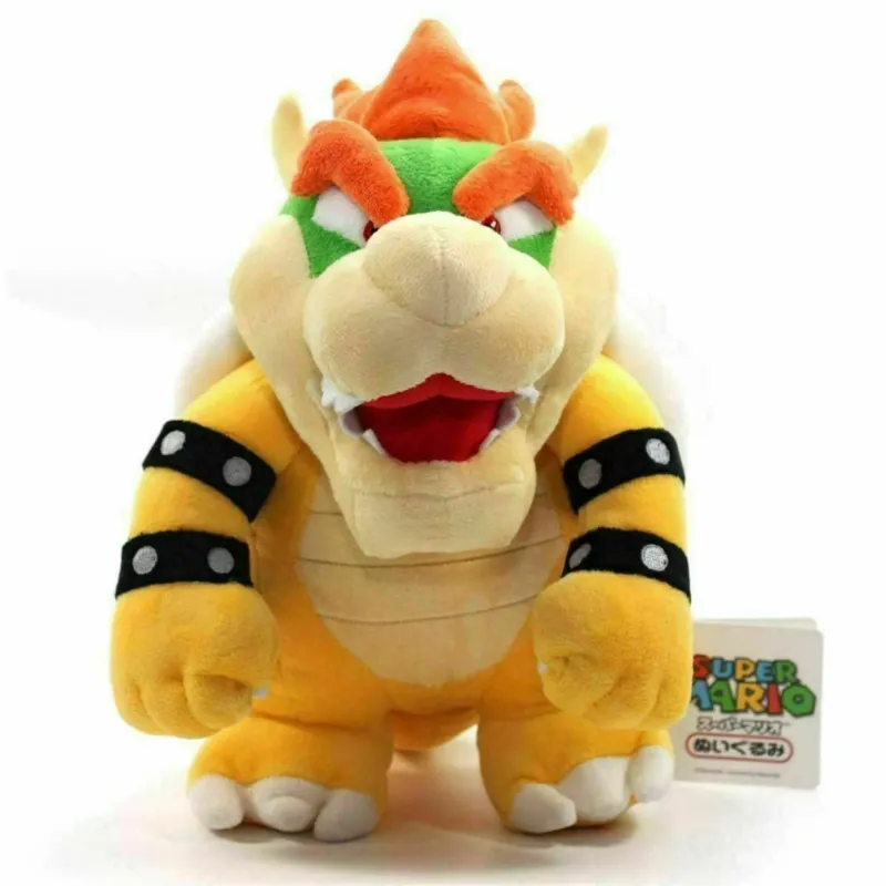 Photo 1 of 10" Super Mario Bros Bowser Plush Toys Stuffed Doll Kids Birthday Gifts
