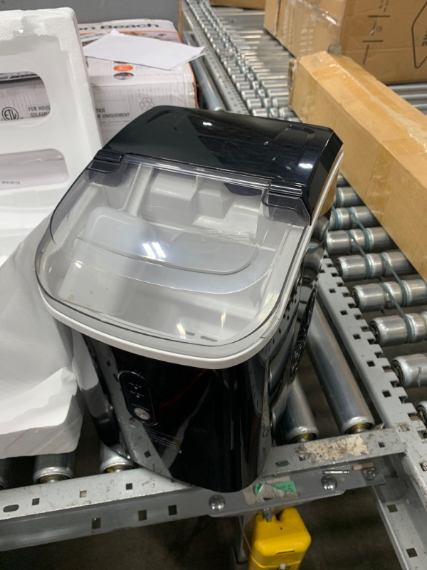 Photo 2 of **NON-REFUNDABLE** **READ FULL POST** Nugget Countertop Ice Maker with Soft Chewable Pellet Ice, Pebble Portable Ice Machine, 34lbs Per Day, Self-Cleaning, Sonic Ice, One-Click Operation, for Kitchen,Office Stainless Steel Black 34Lbs/24H Stainless Steel 