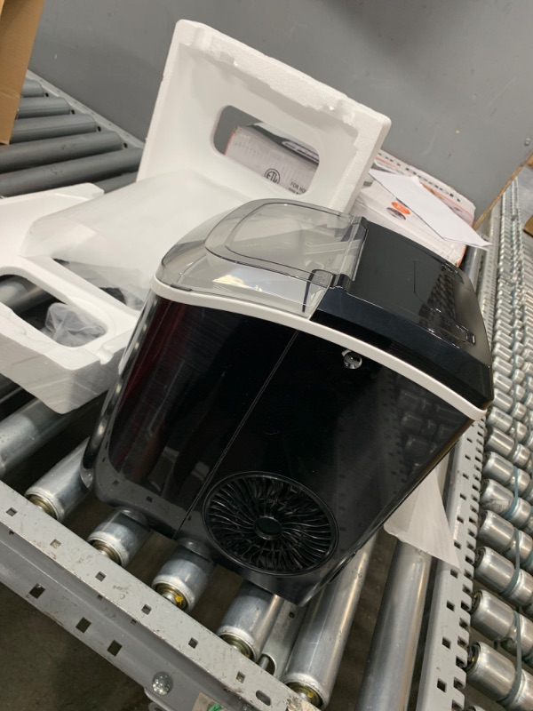 Photo 3 of **NON-REFUNDABLE** **READ FULL POST** Nugget Countertop Ice Maker with Soft Chewable Pellet Ice, Pebble Portable Ice Machine, 34lbs Per Day, Self-Cleaning, Sonic Ice, One-Click Operation, for Kitchen,Office Stainless Steel Black 34Lbs/24H Stainless Steel 