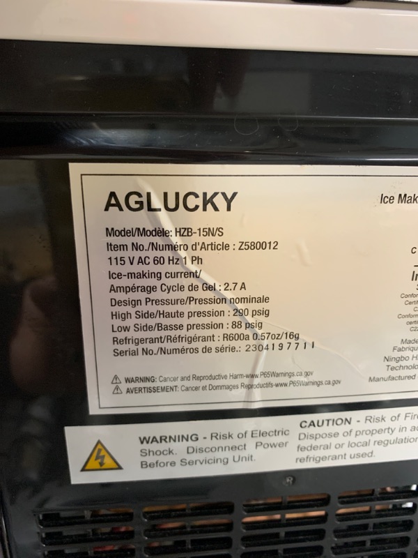 Photo 4 of **NON-REFUNDABLE** **READ FULL POST** Nugget Countertop Ice Maker with Soft Chewable Pellet Ice, Pebble Portable Ice Machine, 34lbs Per Day, Self-Cleaning, Sonic Ice, One-Click Operation, for Kitchen,Office Stainless Steel Black 34Lbs/24H Stainless Steel 