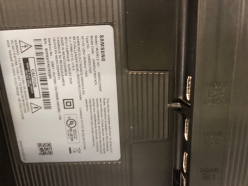 Photo 1 of ** see note** SAMSUNG 65-Inch Class Crystal UHD 4K DU7200 Series HDR Smart TV w/Object Tracking Sound Lite, PurColor, Motion Xcelerator, Mega Contrast, Q-Symphony (UN65DU7200, 2024 Model) 65-Inch TV Only