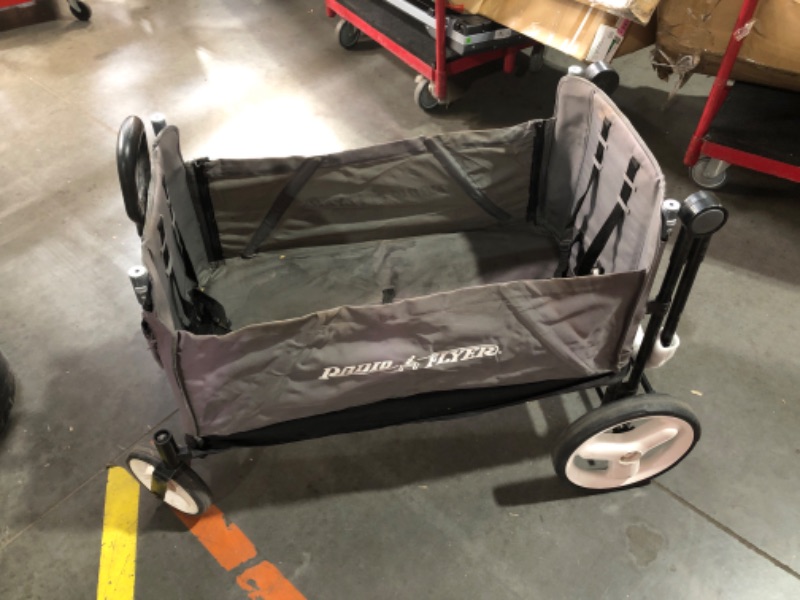 Photo 3 of ***SEE NOTES***  Radio Flyer City Luxe Stroll ‘N Wagon, Grey with Parent Caddy and Internal Storage Pockets, for 1+ Years