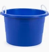 Photo 1 of 19 Gal. Rope Handle Tub, Blue