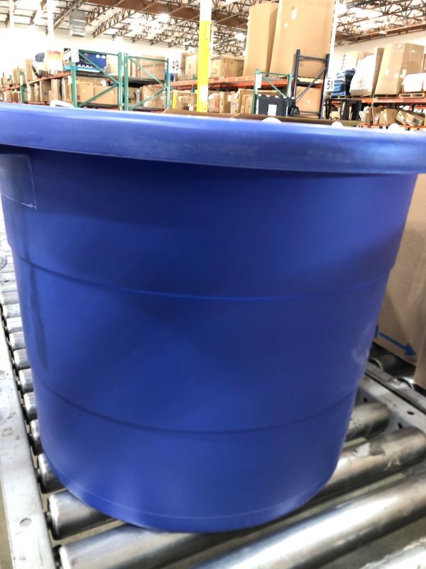 Photo 2 of 19 Gal. Rope Handle Tub, Blue