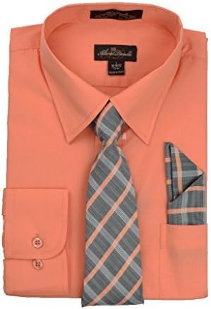 Photo 1 of Alberto Danelli Mens Dress Shirt and Tie Set, Dress Shirts for Men, Long Sleeve Button Down, Big and Tall Sizes Up to 5XL
