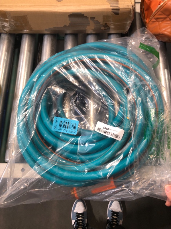 Photo 2 of (READ FULL POST) AgiiMan Garden Hose Super Flexible Water Hose, 50ft x 5/8" Heavy Duty, Light Weight, Rubber Hose for All-Weather Outdoor