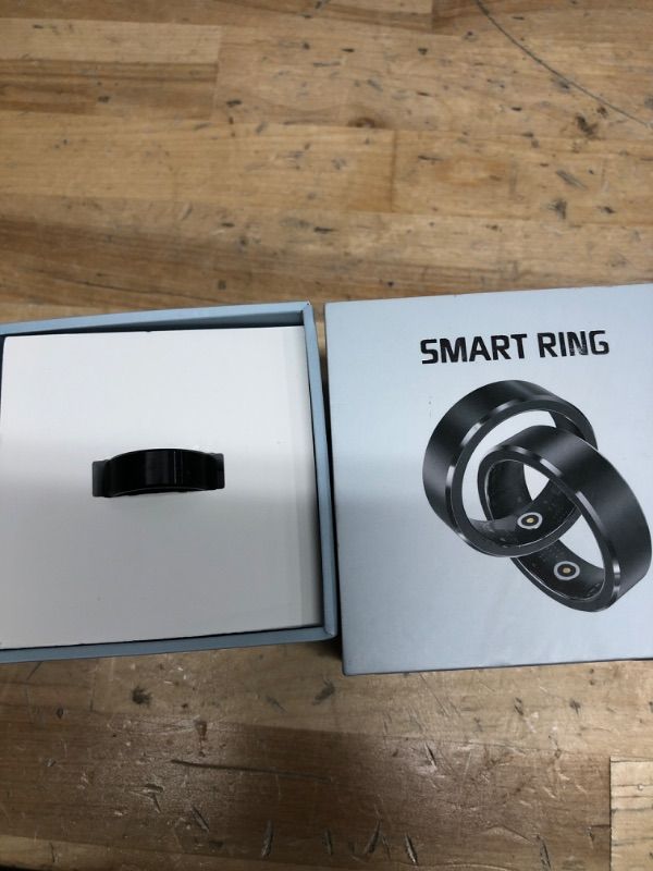 Photo 2 of (READ FULL POST) baab Smart Ring, Size 9 Wearable Fitness Tracker Ring, No App Subscription Health Tracker, Fitness Monitor, Sleep Tracker Ring, 7-Day Battery Compatible with iOS & Android (Black)