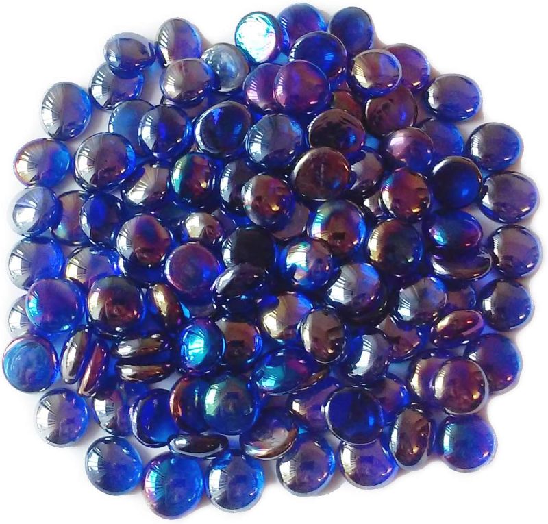 Photo 1 of 1 LB - Cobalt Blue Irid. - Vase Fillers - Glass Gems
