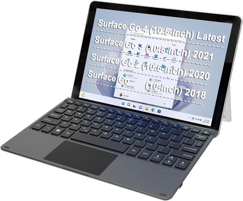 Photo 1 of ***MISSING PIECES/ SEE NOTES***
Arteck Microsoft Surface Go Type Cover, Ultra-Slim Portable Bluetooth Wireless Keyboard with Touchpad for Latest Surface Go 4, 3 (2021), 2 (2020) and Built-in Rechargeable Battery
