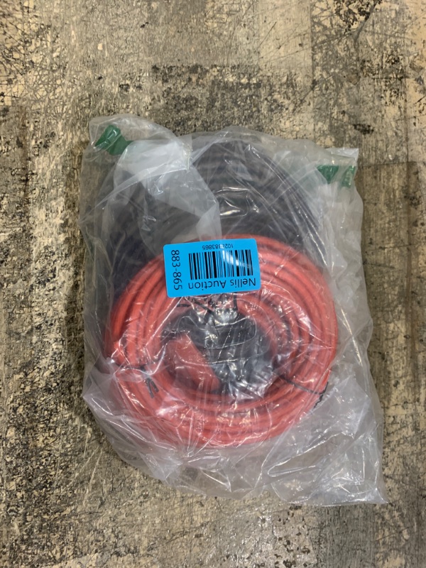 Photo 2 of 10 Gauge Wire (50FT Each, Black/Red), 2-Pack Translucent Power Ground Cable, CCA, Primary Automotive Wire, Battery Wire, Car Audio Amp Wire, Trailer Harness Cord, Lightning Wire, Electrical 10AWG Wire