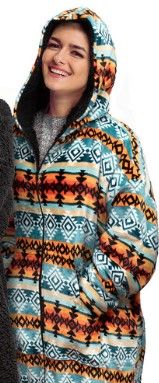 Photo 1 of Sherpy Unisex Zip-Up Velour Reversible Sherpa Hoodie