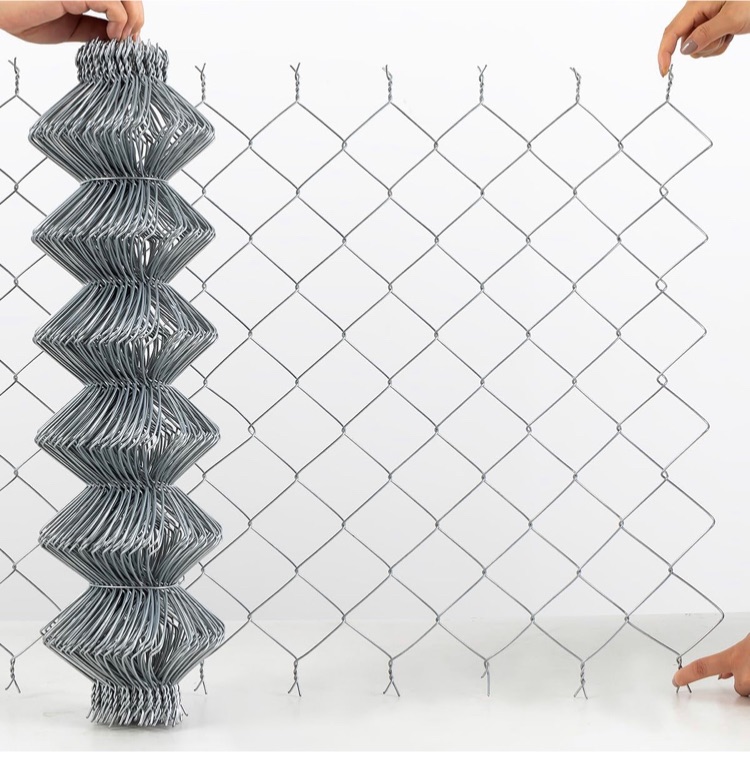 Photo 1 of 13 Gauge Galvanized Wire Fence Diamond Hole 2.5in 24inX33ft Chicken Wire Fencing Chain Link Fence Garden Fencing Poultry Netting/Fencing for Yard