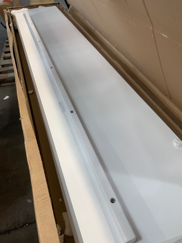 Photo 1 of (PARTS ONLY NON REFUNDABLE) (MISSING HARDWARE) AFI Cottage Style Queen Size Murphy Bed Chest with Mattress, Storage, and Built-in Charger in White