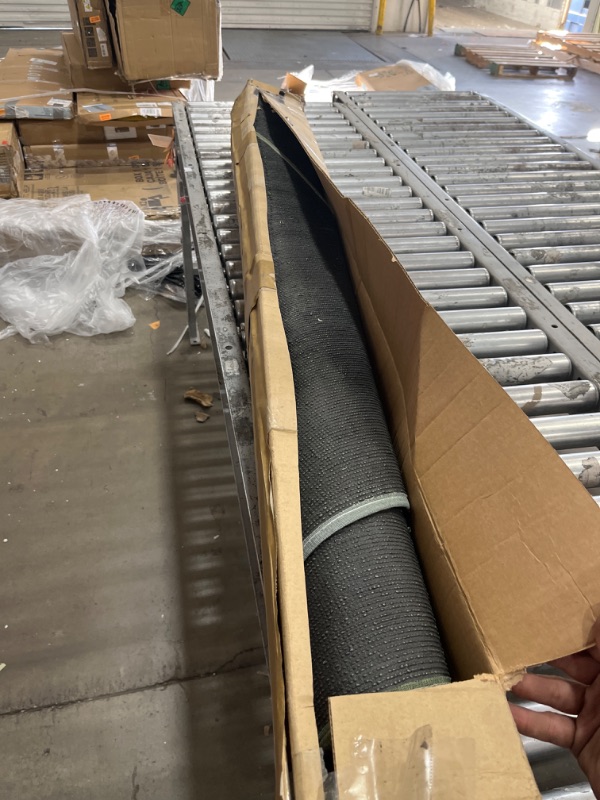 Photo 1 of GLIWEN Artificial Grass Rug Realistic Indoor/Outdoor Fake Grass 1.38" Pile Height Synthetic Grass Rug 5FTX10FT with Drainage Holes Faux Grass Astroturf Carpet Pet Turf Mat for Potty Training Rug