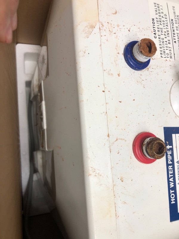 Photo 3 of ***TANK HAS RUST******PARTS ONLY******NON REFUNDABLE***BOSCH Electric Mini-Tank Water Heater Tronic 3000 T 2.5-Gallon (ES2.5) - Eliminate Time for Hot Water - Shelf, Wall or Floor Mounted