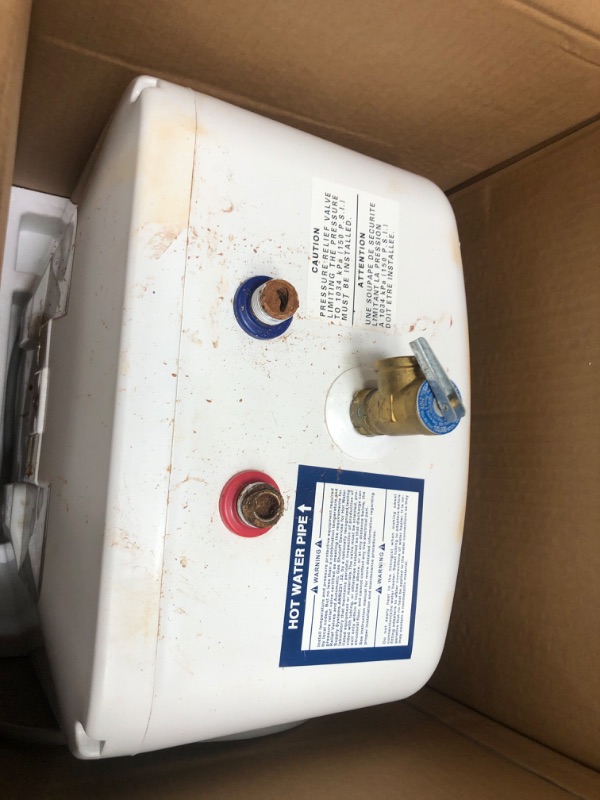 Photo 2 of ***TANK HAS RUST******PARTS ONLY******NON REFUNDABLE***BOSCH Electric Mini-Tank Water Heater Tronic 3000 T 2.5-Gallon (ES2.5) - Eliminate Time for Hot Water - Shelf, Wall or Floor Mounted