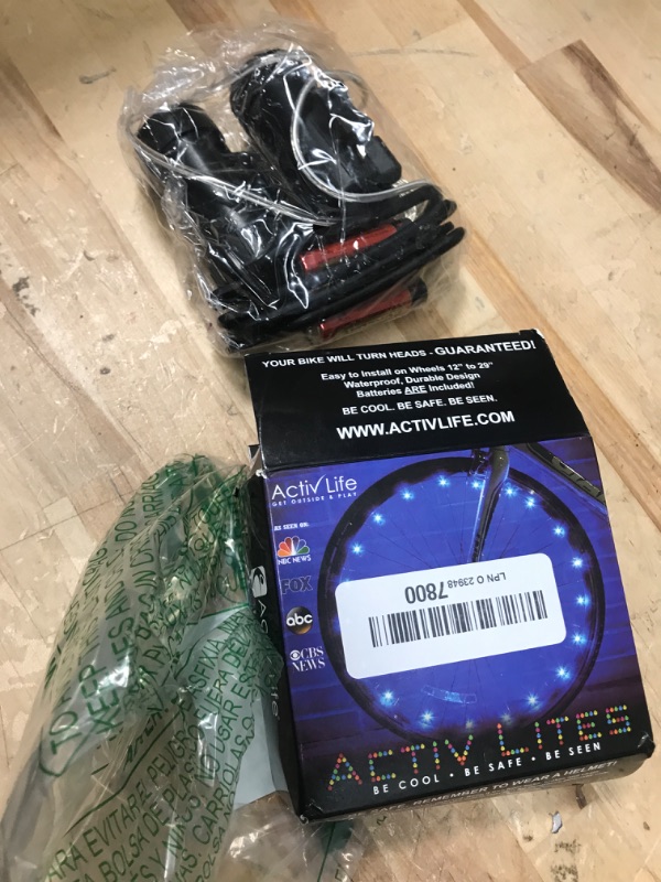 Photo 2 of Activ Life 2-Tire Pack LED Bike Wheel Lights with Batteries Included! Get 100% Brighter and Visible from All Angles for Ultimate Safety and Style