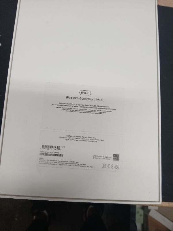 Photo 5 of Apple iPad 10.2-inch Wi-Fi 64GB (2021, 9th Generation) - Space Gray--SN-- MP92LCQPP9
