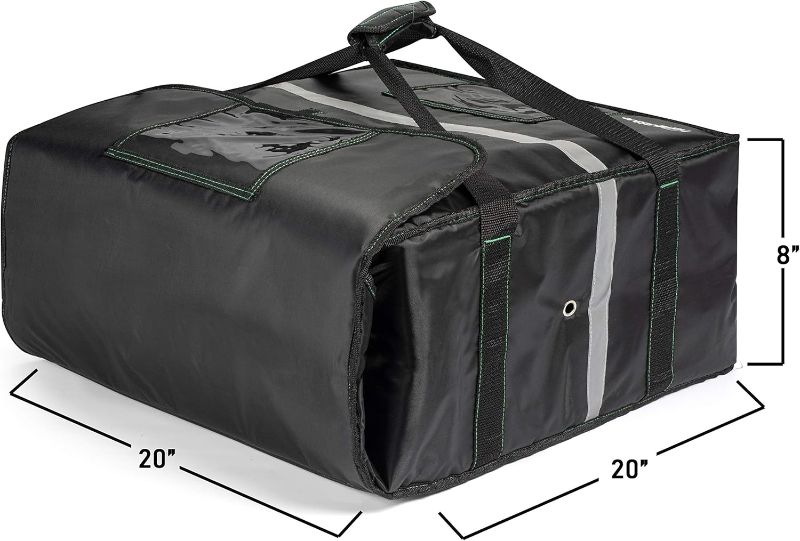 Photo 1 of (READ FULL POST) Homevative Insulated Pizza & Food Delivery Bag, fits 4 Large Pizzas or Trays, 20" x 20" x 8", Black
