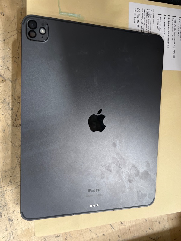 Photo 2 of Apple iPad Pro 13-Inch (M4): Built for Apple Intelligence, Ultra Retina XDR Display, 512GB, 12MP Front/Back Camera, LiDAR Scanner, Wi-Fi 6E + 5G Cellular, All-Day Battery Life — Space Black