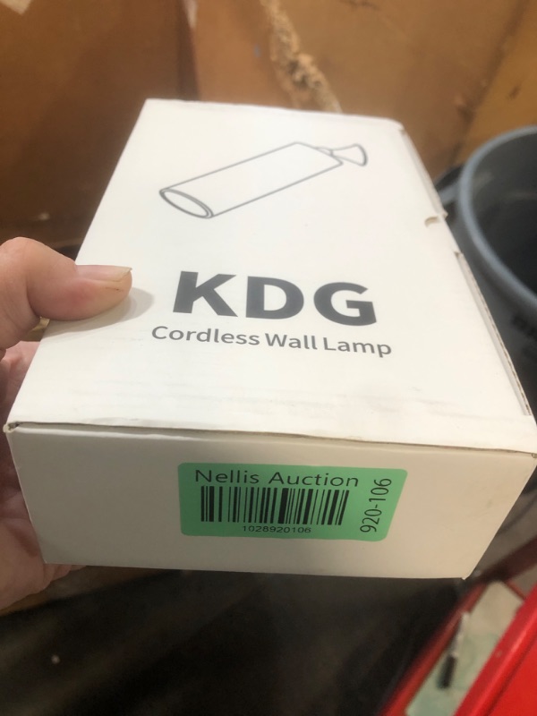 Photo 2 of ***STOCK PHOTO REFERENCE ONLY*** (CLAMPS) 
KDG LED Wall Sconces Mounted Cordless Lights, 2700K Dimmable Portables Warm Light Wall Lamps, Rechargeable Battery Magnetic Ball 360° Rotation Touch Control, Living Room Bedside Night Light (White)