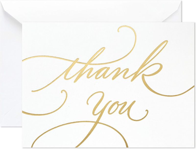 Photo 1 of  Thank You Cards  /// WITH BLK WRITING 