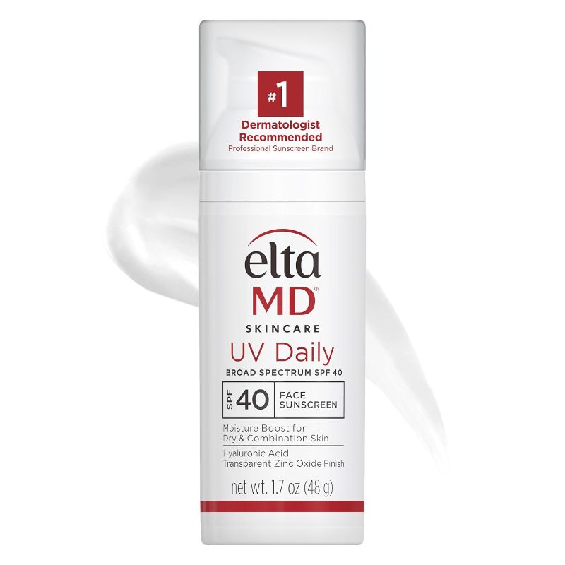 Photo 1 of 
EltaMD UV Daily SPF 40 Face Sunscreen Moisturizer with Zinc Oxide, Daily Moisturizer with SPF, 1.7 oz Pump