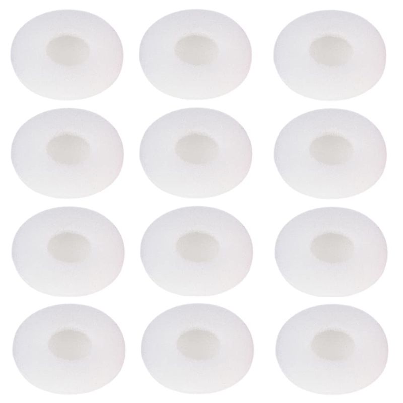 Photo 1 of 12 Pcs Foam Earbud Earpad Ear Bud Pad Replacement Sponge Covers for 13-18mm Earpiece Headphone,Two Way Radio Walkie Talkie Earpiece,White