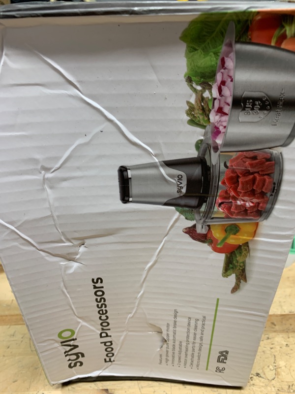 Photo 1 of Syvio Food Processors with 2 Bowls, Meat Grinder 4 Bi-Level Blades, Mini Electric Food Chopper 400W, for Baby Food, Meat, Onion, Vegetables, 2 Speed, 8 Cup and 8 Cup