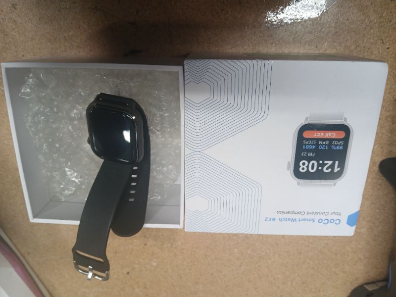 Photo 1 of ***MISSING CHARGER***

COCO Bluetooth Smartwatch BT2 for Seniors Men and Women, Personal Emergency PERS, Health Monitor, Heart Rate, Blood Oxygen Measuring, Fall Detection, Medication Reminder, Midnight (Black)