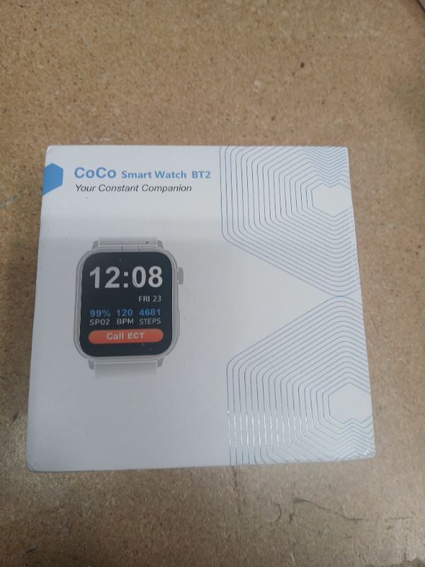 Photo 2 of ***MISSING CHARGER***

COCO Bluetooth Smartwatch BT2 for Seniors Men and Women, Personal Emergency PERS, Health Monitor, Heart Rate, Blood Oxygen Measuring, Fall Detection, Medication Reminder, Midnight (Black)