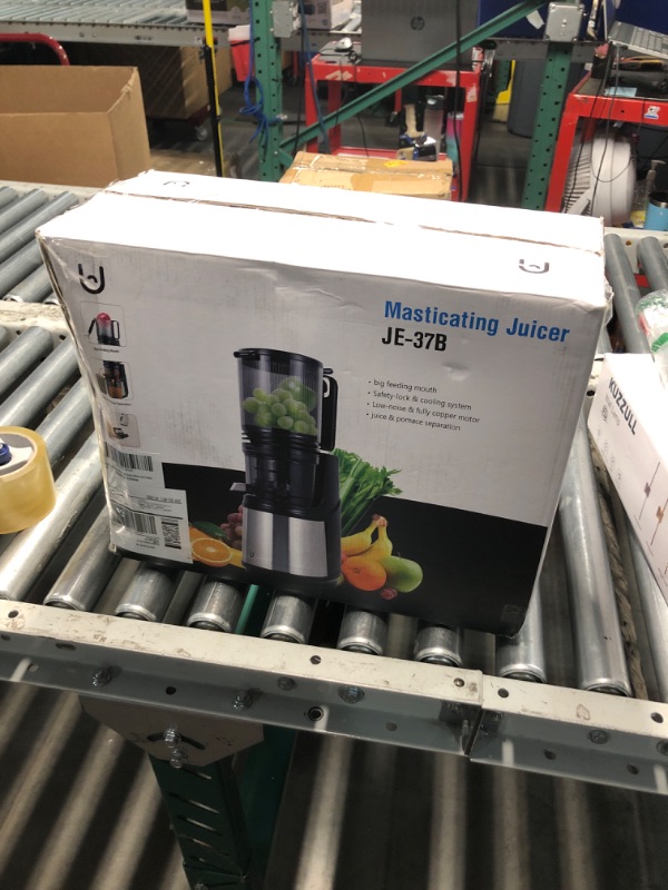 Photo 3 of (READ FULL POST) Masticating Juicer, 350W Slow Cold Press Juicer with 5.8" Extra-Large Feeding Chute, Juicer Machines for Whole Fruits and Vegetables, Easy to Clean with Brush
