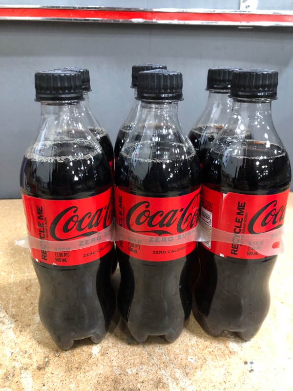 Photo 2 of (NON-REFUNDABLE) Coke Zero Sugar Diet Soda Soft Drink, 16.9 fl oz, 6 Pack
