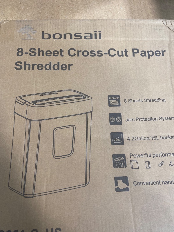 Photo 2 of Bonsaii Paper Shredder