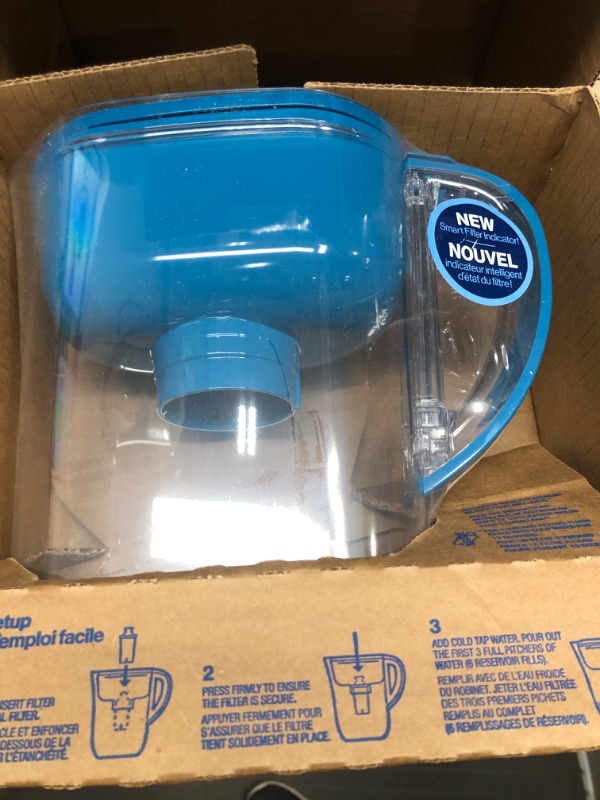 Photo 2 of 
Brita Metro Water Filter Pitcher with SmartLight Filter Change Indicator, BPA-Free, Replaces 1,800 Plastic Water Bottles a Year, Lasts Two Months, Includes